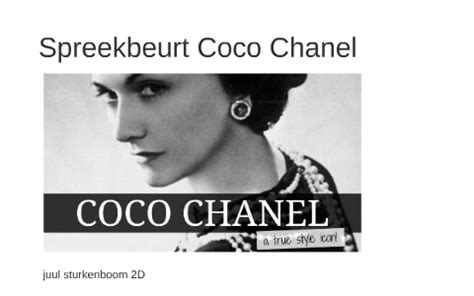 spreekbeurt coco chanel|Coco Chanel .